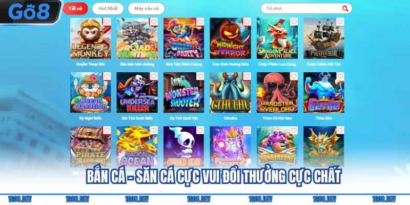 Go8 - Trải Nghiệm Cá Cược Online Đa Dạng Và Minh Bạch 6 Bắn cá - Săn cá cực vui đổi thưởng cực chất