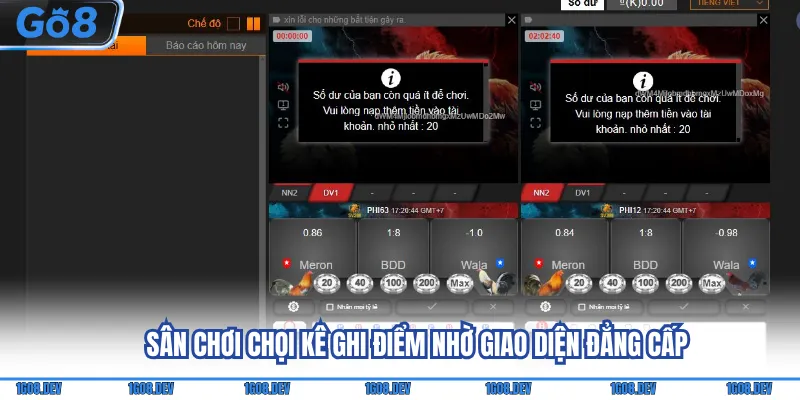 Đá Gà Go8 - Thỏa Mãn Đam Mê Cùng Loạt Sự Kiện Nổi Tiếng 3 Sân chơi chọi kê ghi điểm nhờ giao diện đẳng cấp